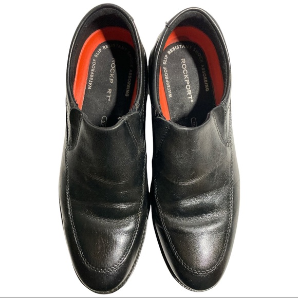 Rockport Trutech Slip-on black dress shoes size 7 (Water/slip resistant) - Picture 2 of 8